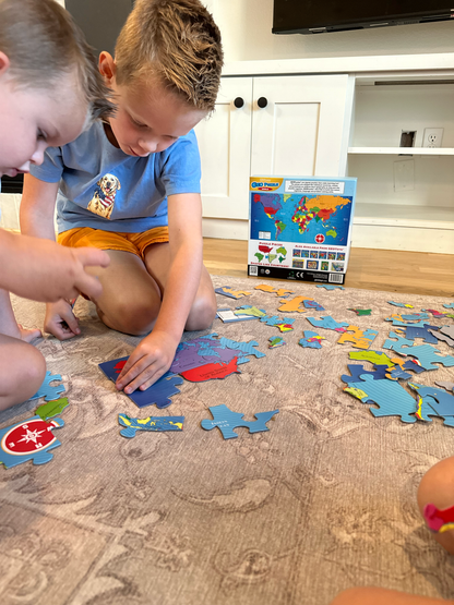 World GeoPuzzle - 68 pieces