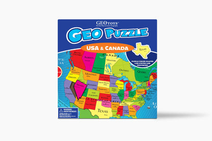 USA + Canada GeoPuzzle - 69 pieces