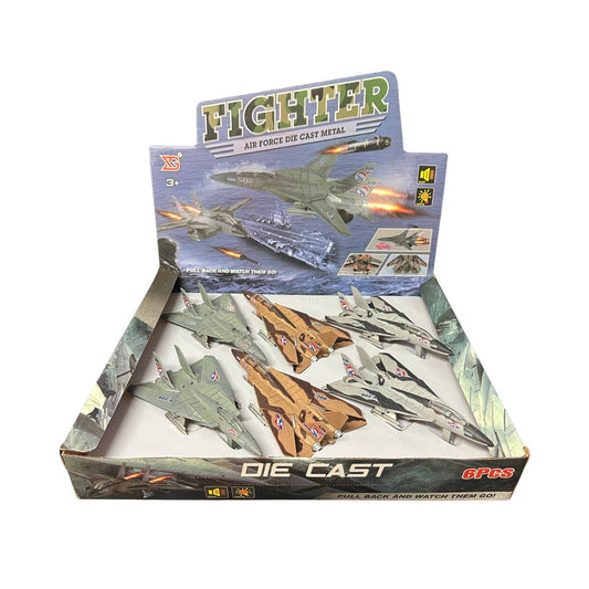 6” Die-Cast Fighter Jet – Light & Sound