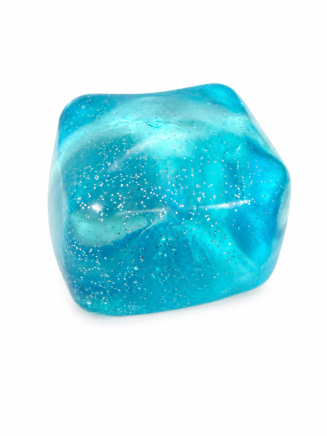 Gold Dust Crystal Ice Stress Toy Cube