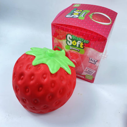 Jumbo Strawberry Slow Rising Squeeze Toy Stress Reliever