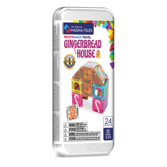 microMAGS Gingerbread House 24-Piece Travel Set