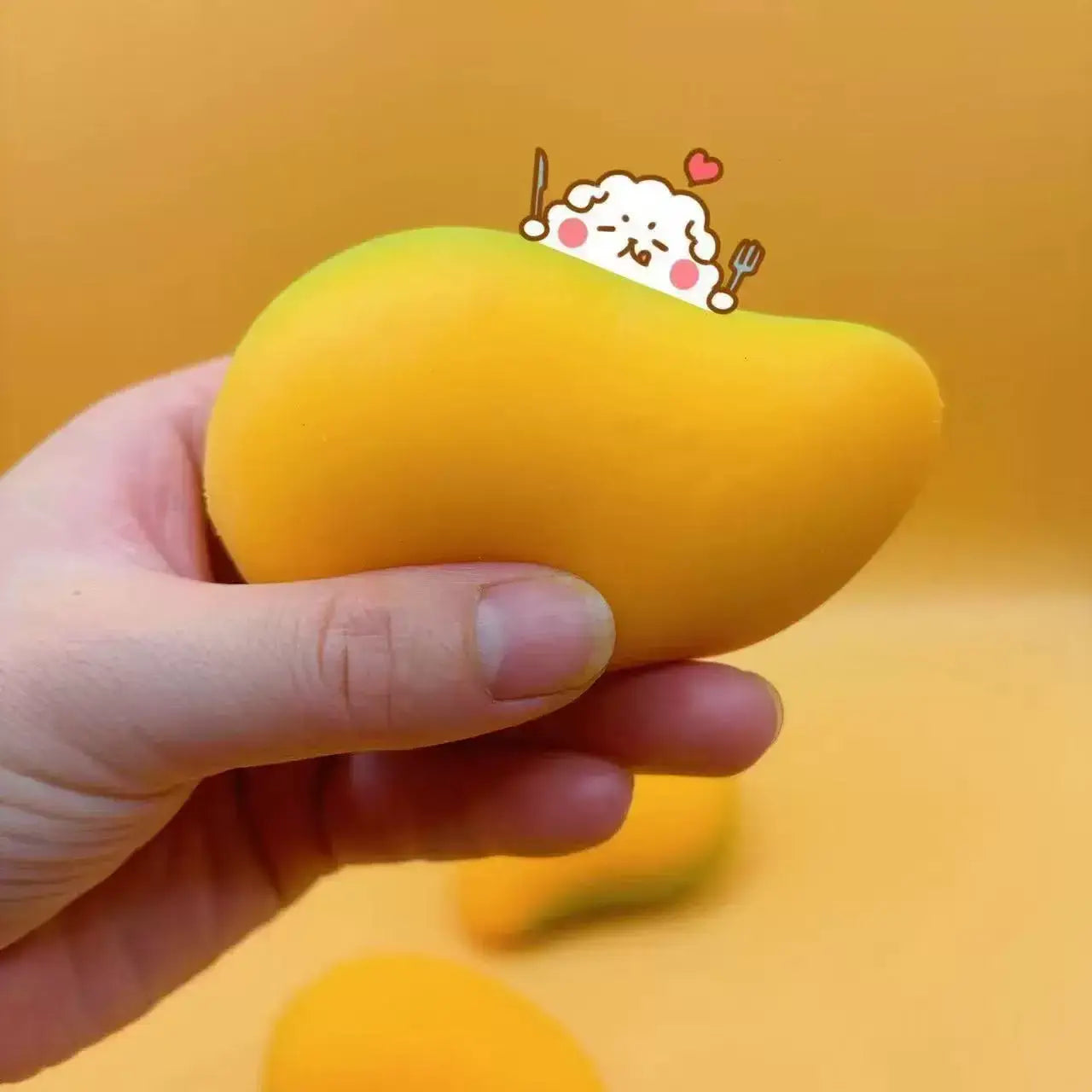 Realistic Mango Squishy Stress Relief Toy