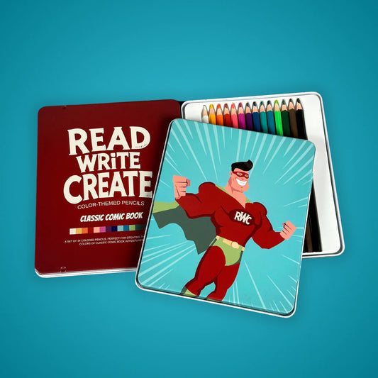 Classic Comic Book Color-Themed Pencils
