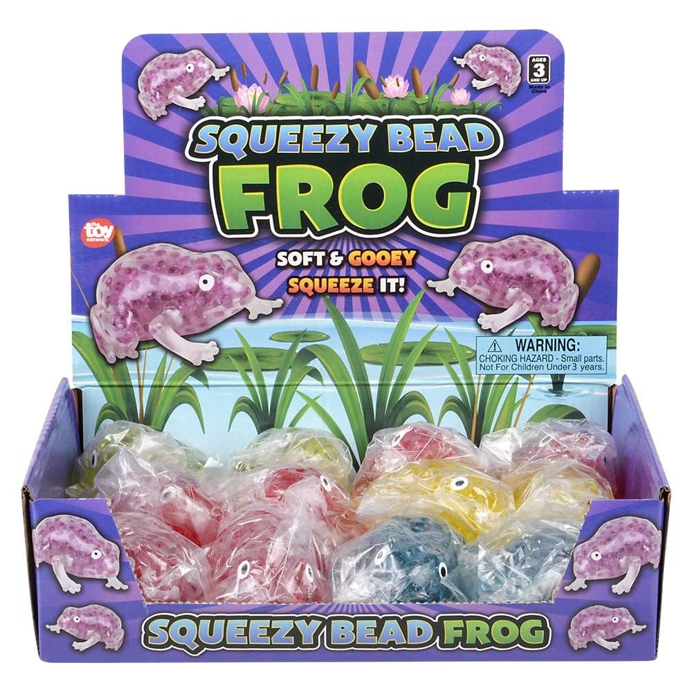 3.5" SQUEEZY BEAD FROG Squishy Toys
