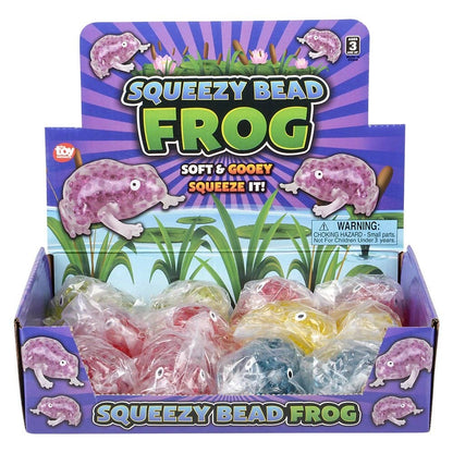 3.5" SQUEEZY BEAD FROG Squishy Toys