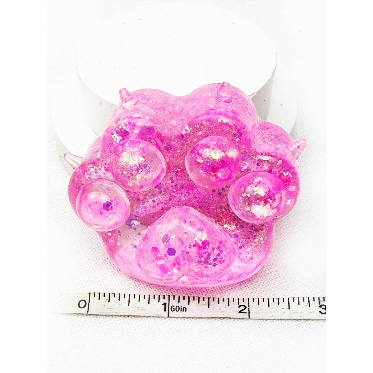 Large Sugary Glittered Paw Squishy Toy