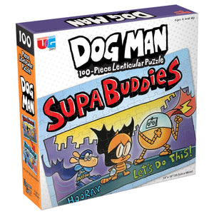 Dog Man Supa Buddies Lenticular 100 Pc. Puzzle