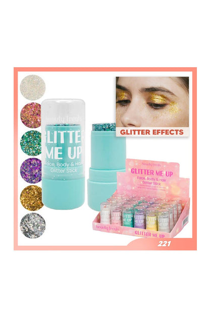 Beauty Treats 221 Glitter Me Up Face Body & Hair Stick