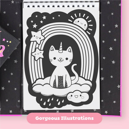 Neon Coloring Set - Unicorns and Friends