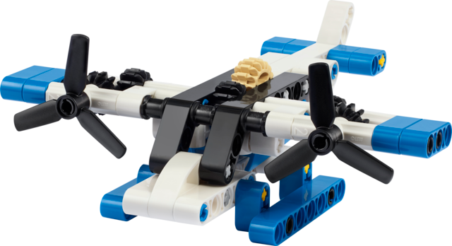 White Seaplane (LEGO Technic pouch)