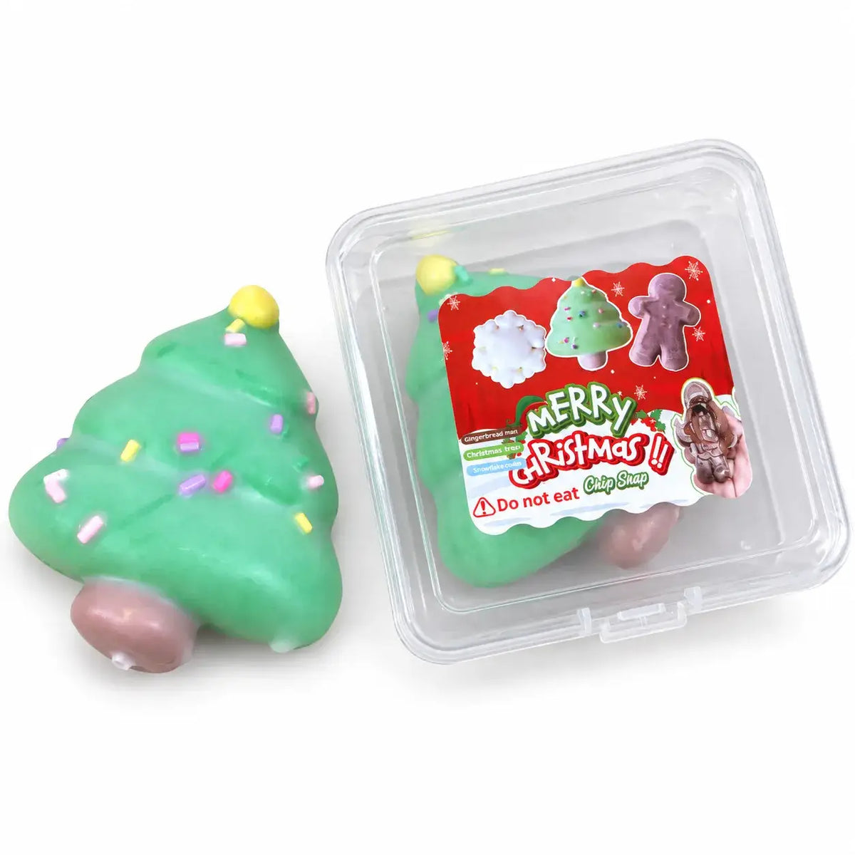 Crispy Shell Christmas Crunchy ASMR Cookie Squishy Stress Relief Toy