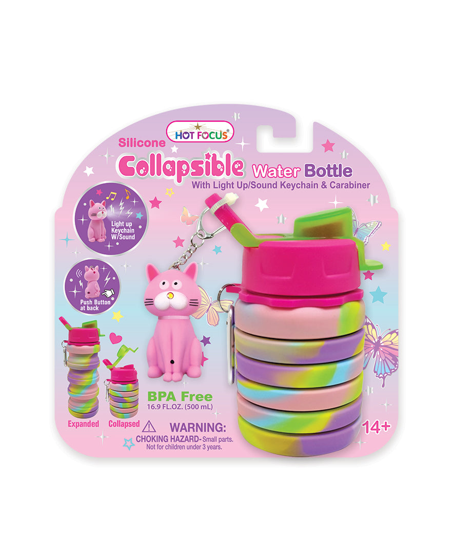 Tie Dye Butterfly Collapsible Water Bottle