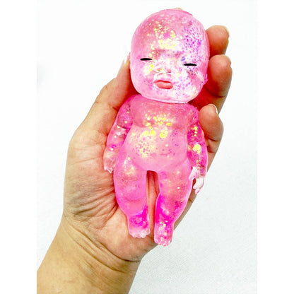 Sleeping Baby Glittered Maltose Squishy