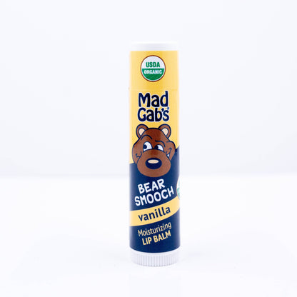 24pc Organic Bear Smooch Vanilla Lip Balm POP