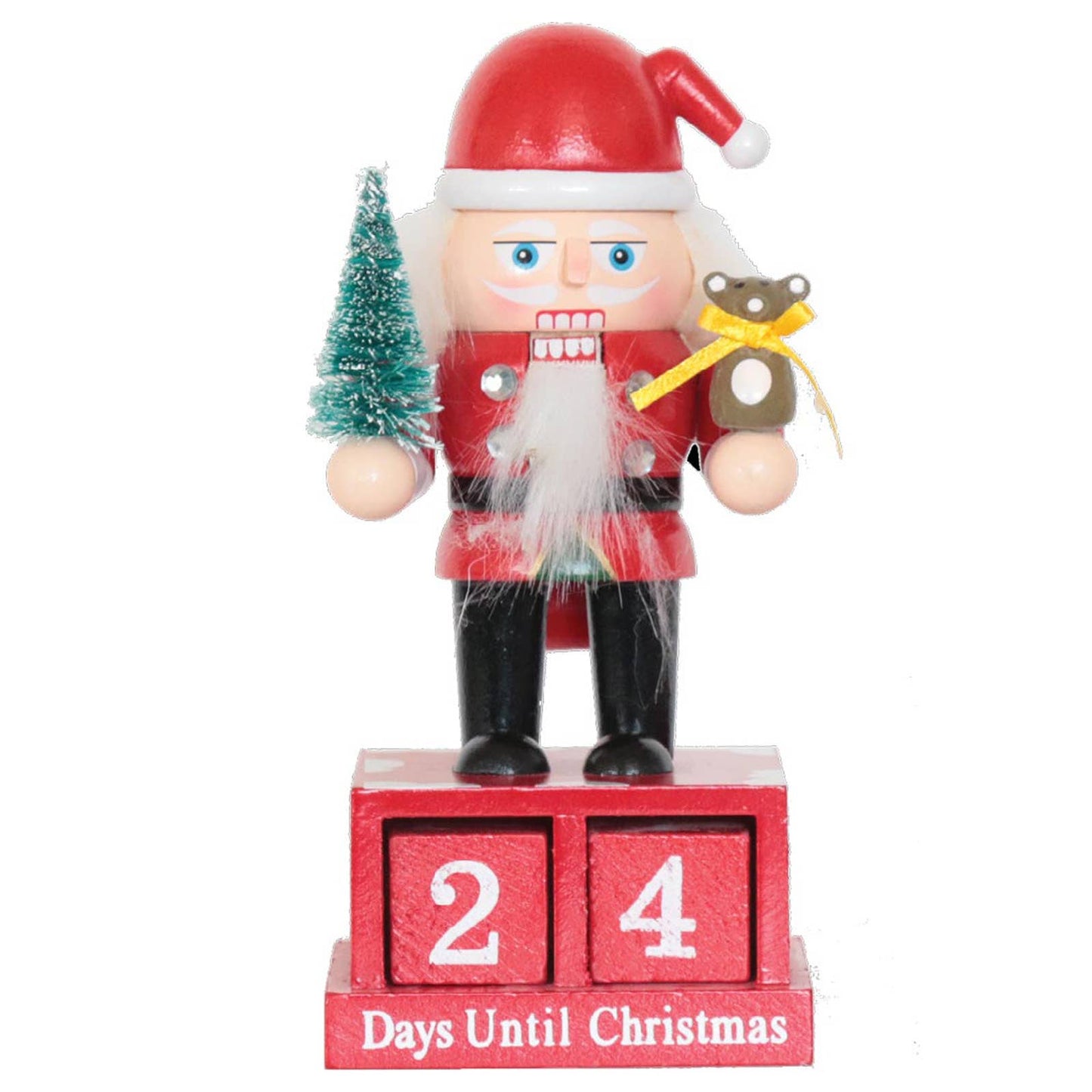 6" Santa Countdown Nutcracker
