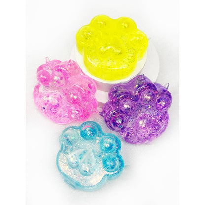 Large Sugary Glittered Paw Squishy Toy