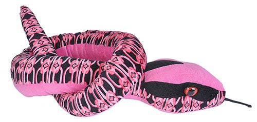 Snake Links Pink Stuffed Animal 54"