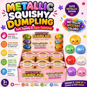 Pearl Metallic Mystery Dumpling Squishy Toy