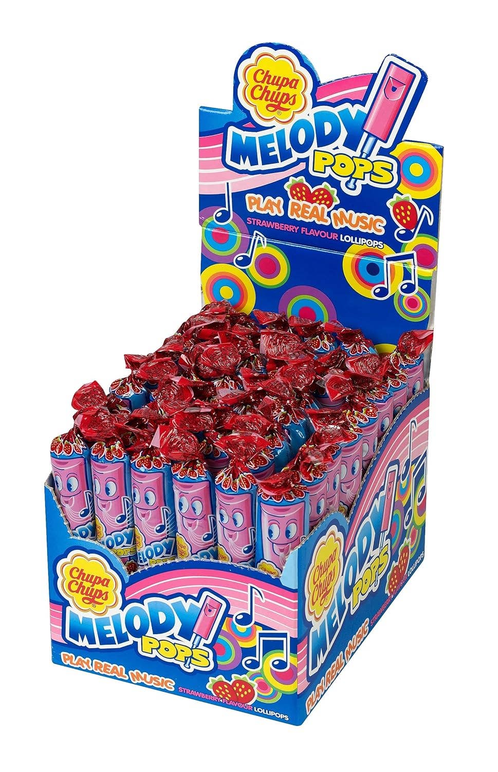 Chupa Chups STRAWBERRY Melody Pops Lollipops