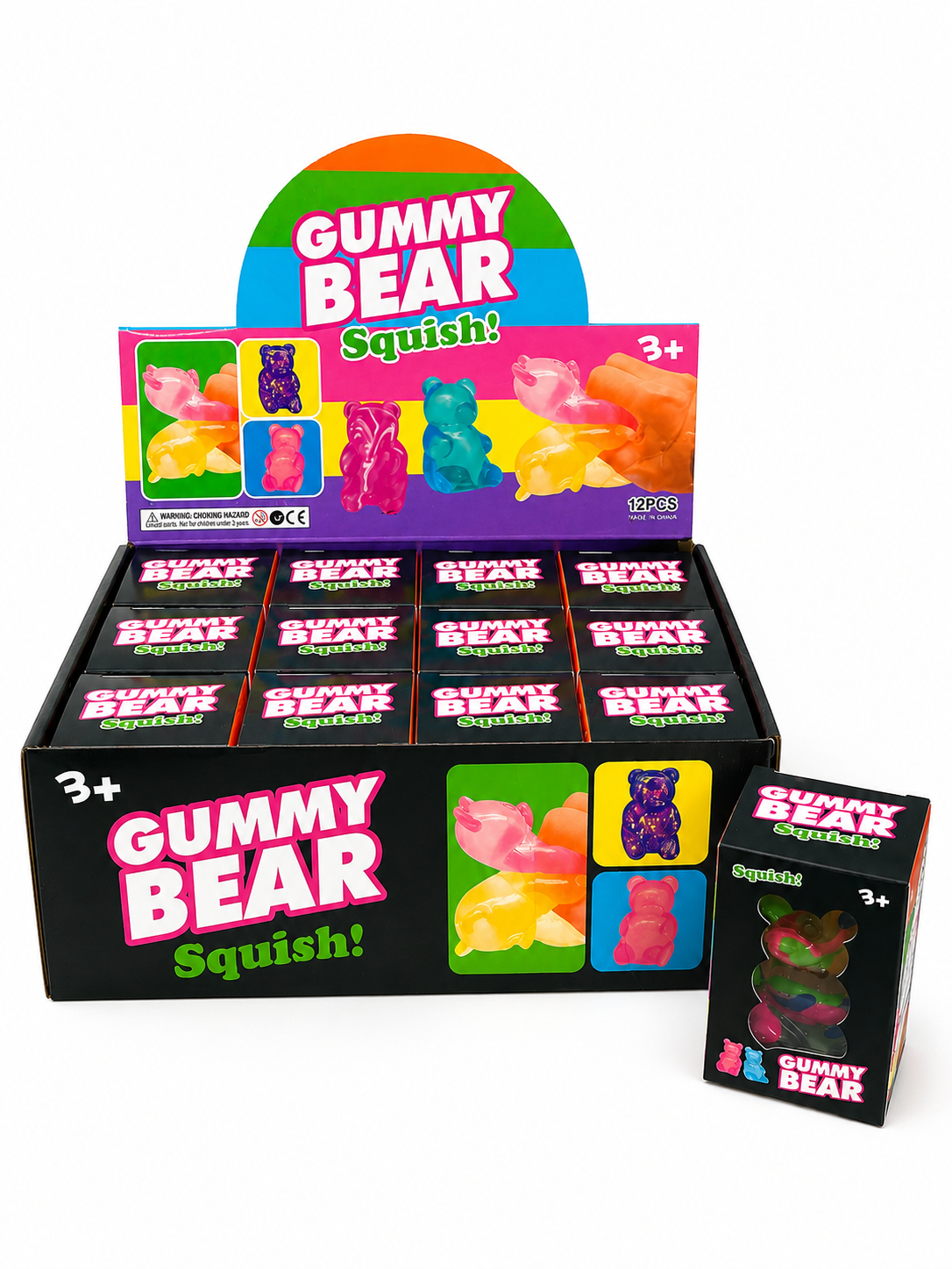 3" Gummy Bear Squish! – Assorted Colors