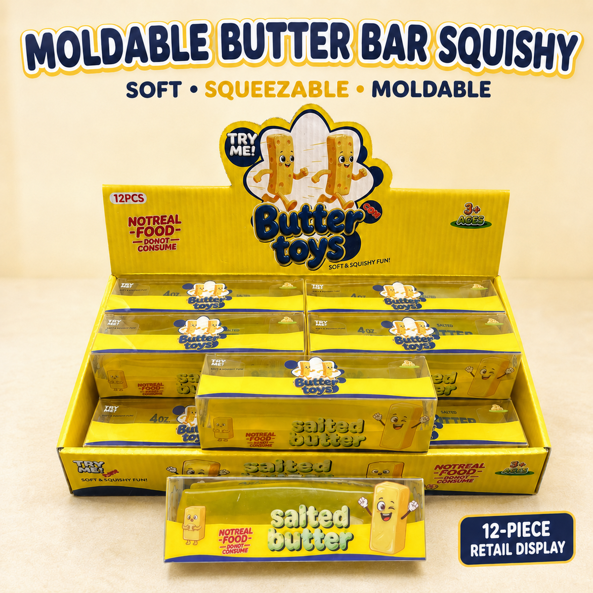 Moldable Butter Stick Squishy