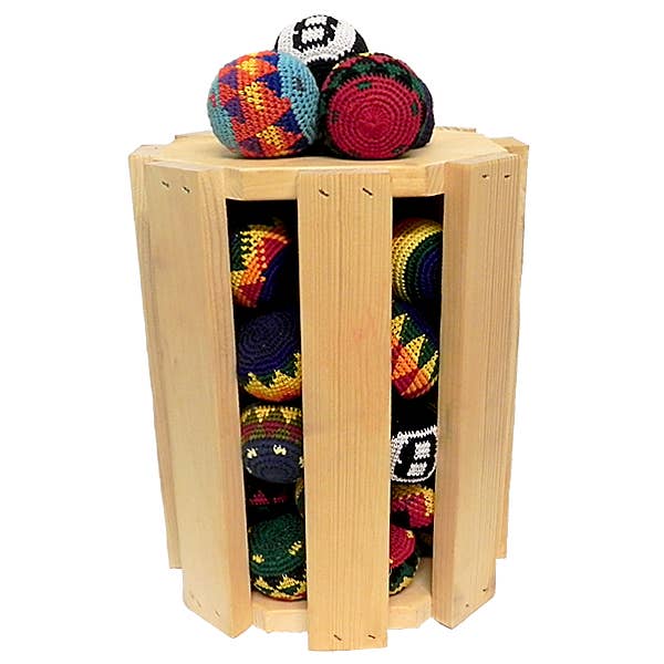 Multicolored Crochet Footbag