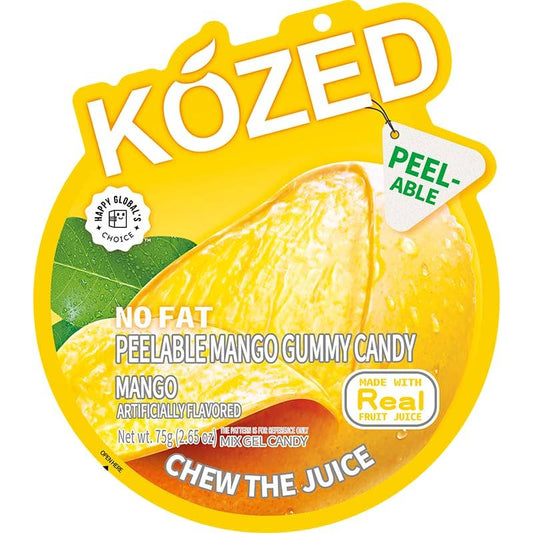 KOZED 3D Mango Juice Filled Peelable Candy 2.64 Oz