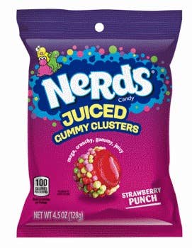 Nerds JUICED Gummy Clusters Strawberry Punch 4.5 oz