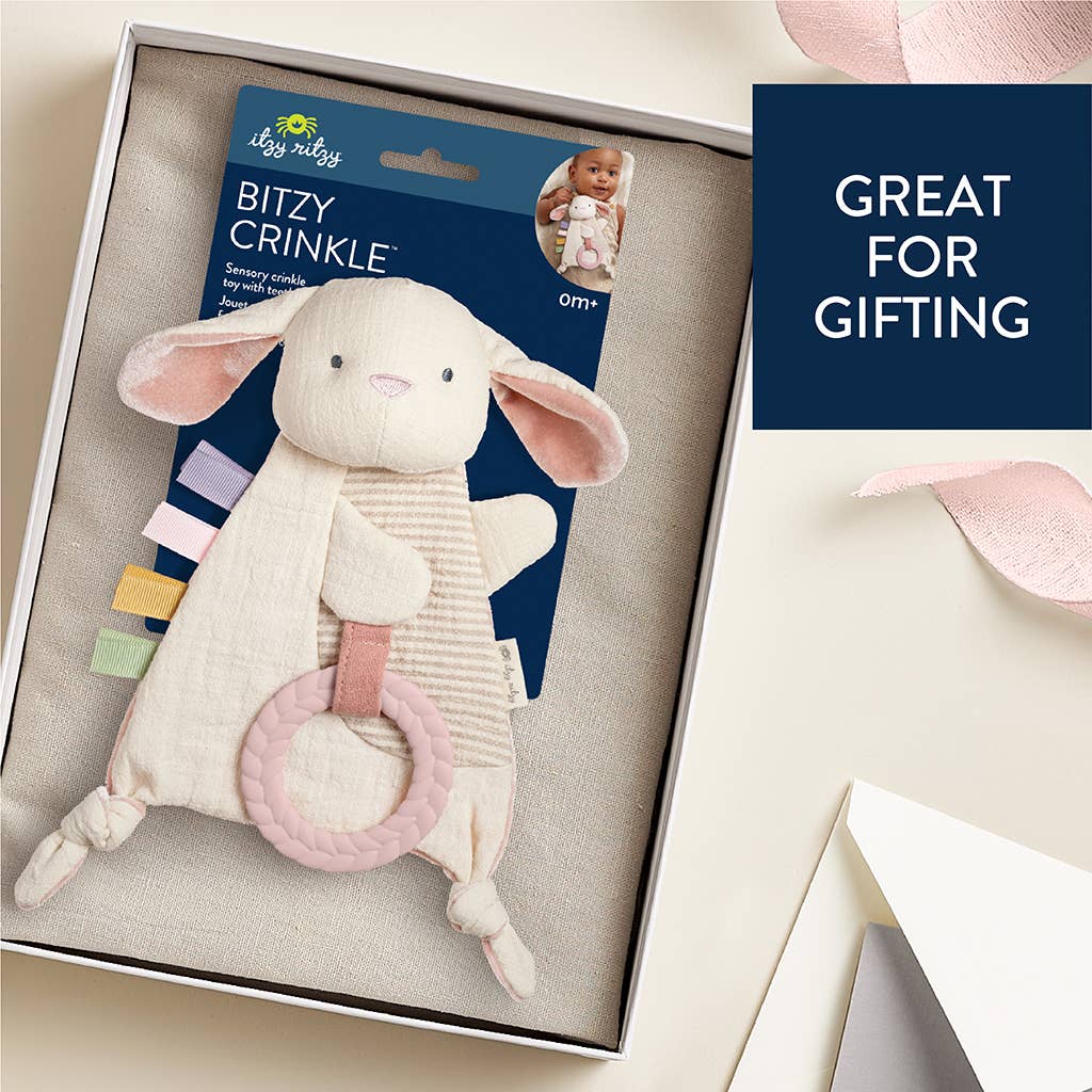 Bitzy Crinkle - Sensory Toy with Teether