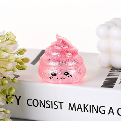 Glitter Poop Squishy Stress Relief Toy