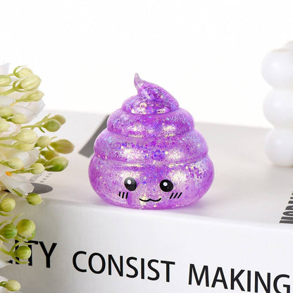 Glitter Poop Squishy Stress Relief Toy
