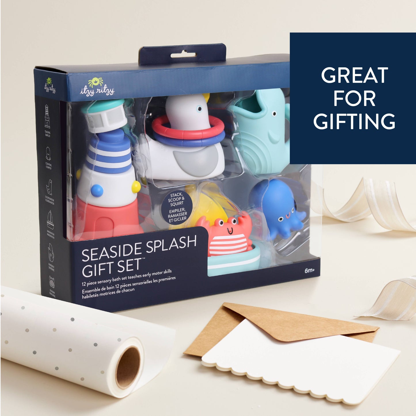 Seaside Splash Gift Set: Bath + Water Toy
