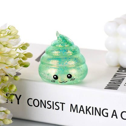 Glitter Poop Squishy Stress Relief Toy