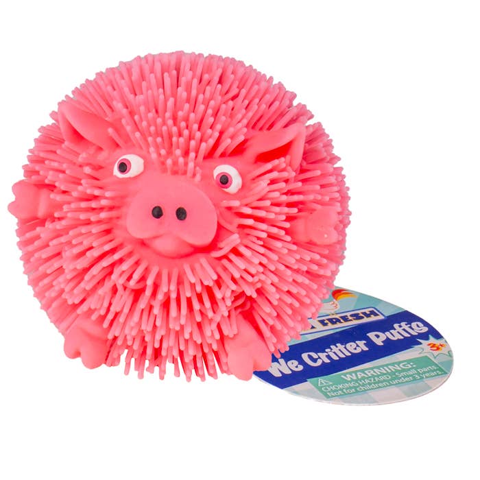 Farm Fresh Wee Critter Puffs, Fuzzy, Squishy 2.5" Ball