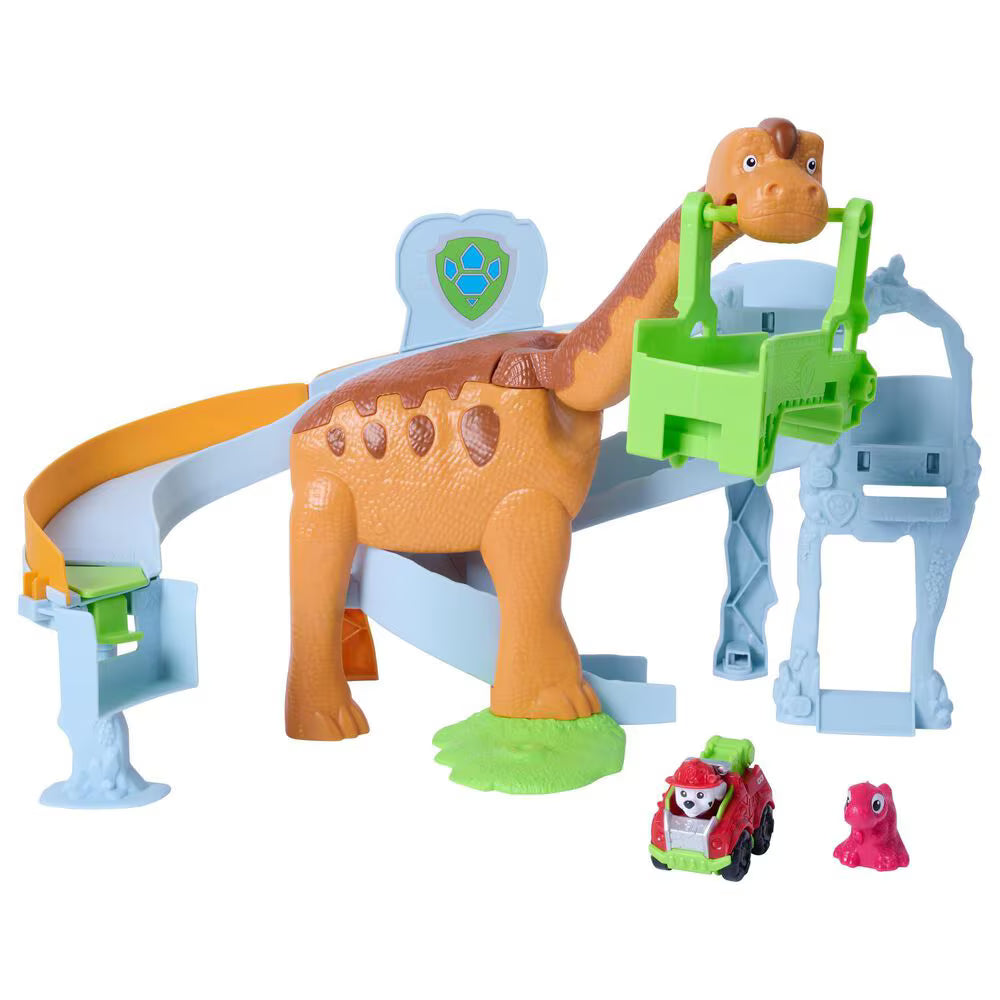 Lift & Race Dino Playset with 10in Brachiosaurus (PAW Patrol: The Dino Movie)