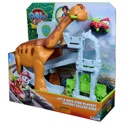 Lift & Race Dino Playset with 10in Brachiosaurus (PAW Patrol: The Dino Movie)
