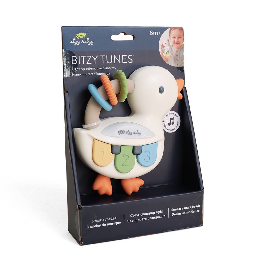Bitzy Tunes™ Goose - Light-up Interactive Piano Toy