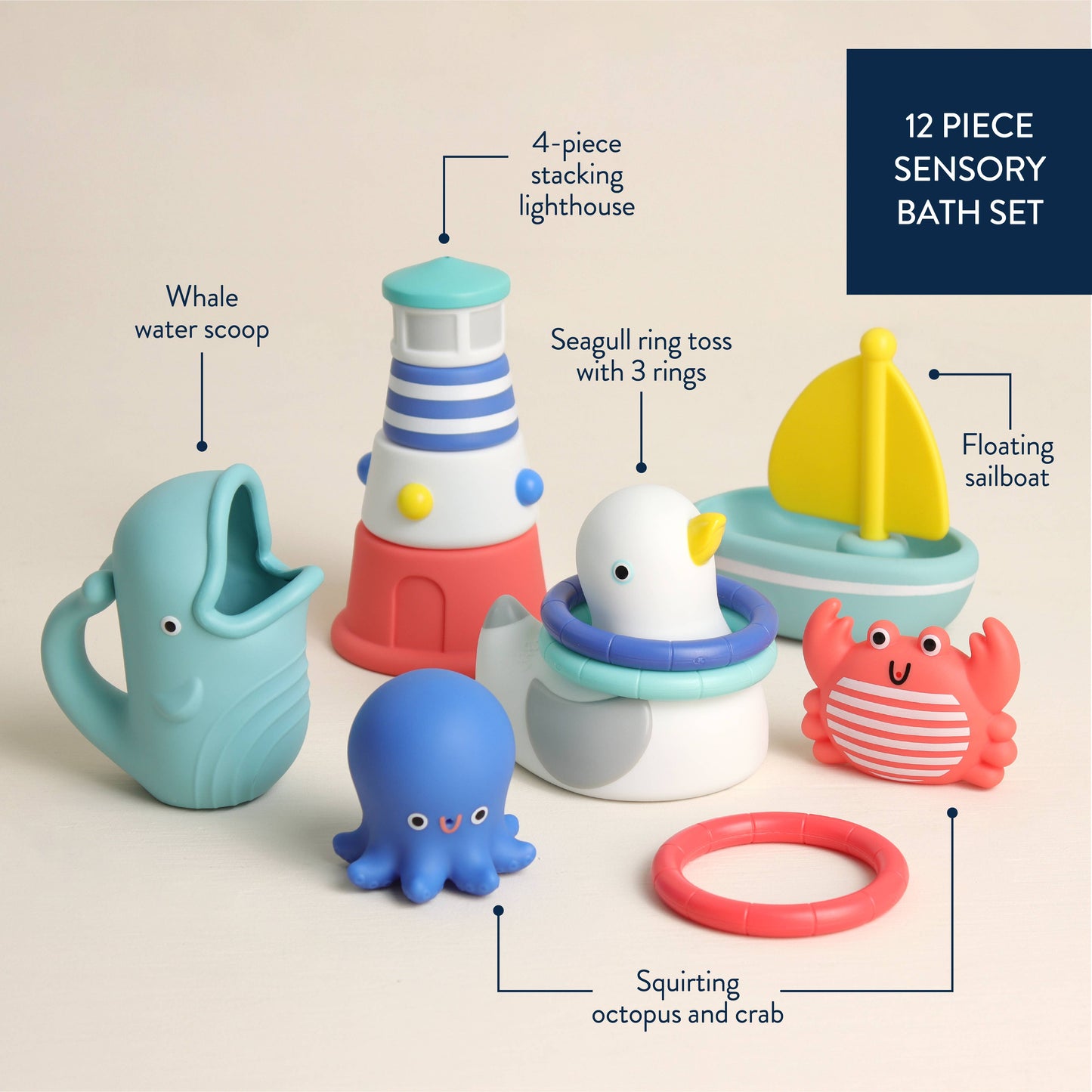 Seaside Splash Gift Set: Bath + Water Toy