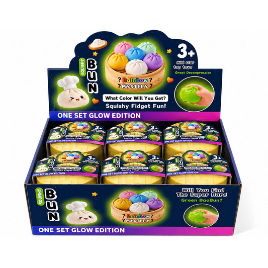 Glow-in-the-Dark Dumpling Squishy Mystery Box