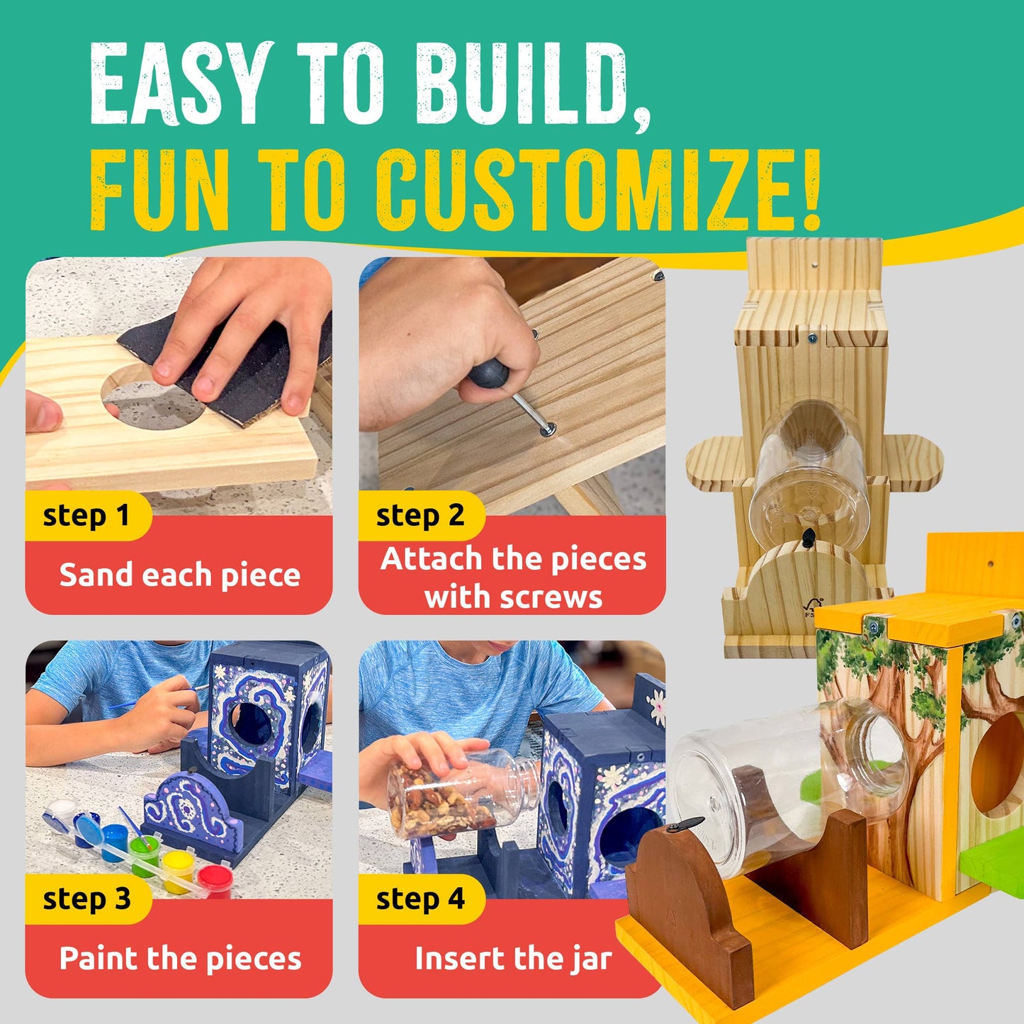 Squirrel Feeder Woodworking Kit
