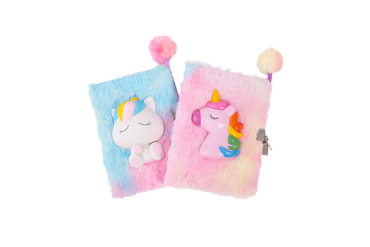 Furry Friends Unicorn Squishy Journal, Assorted