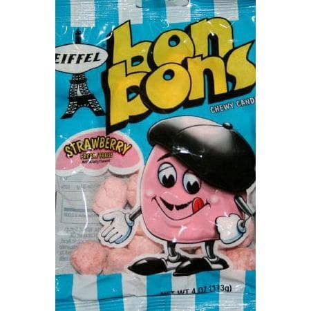Eiffel Bonbons Strawberry Candy 4 Oz