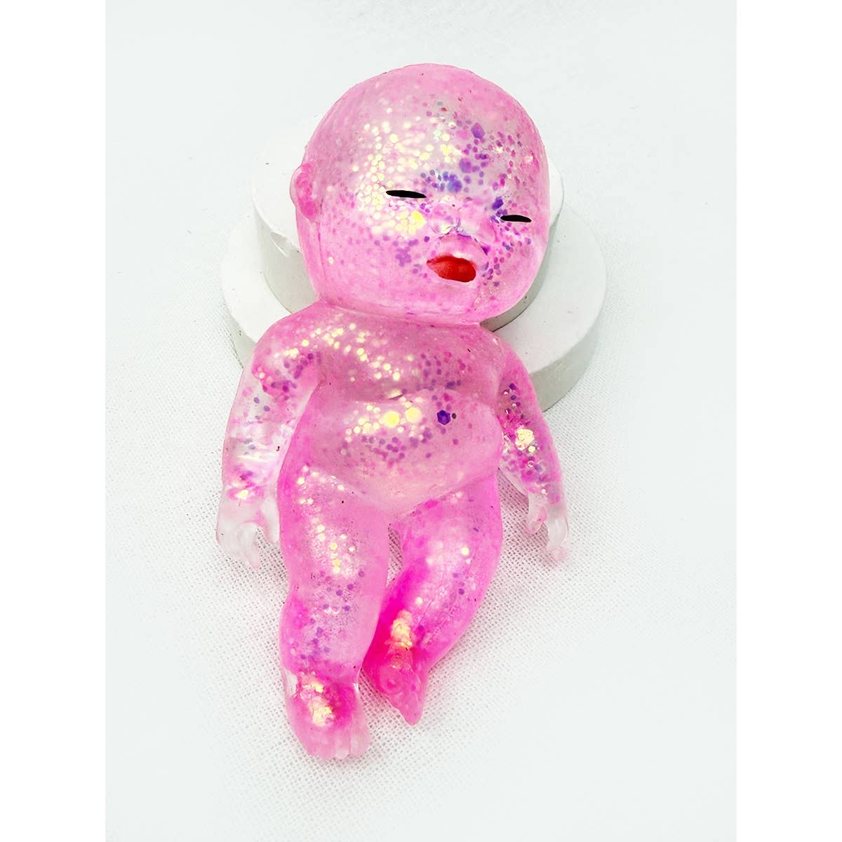 Sleeping Baby Glittered Maltose Squishy