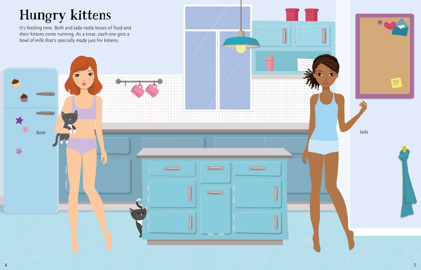 Sticker Dolly Dressing Cats and Kittens: Usborne