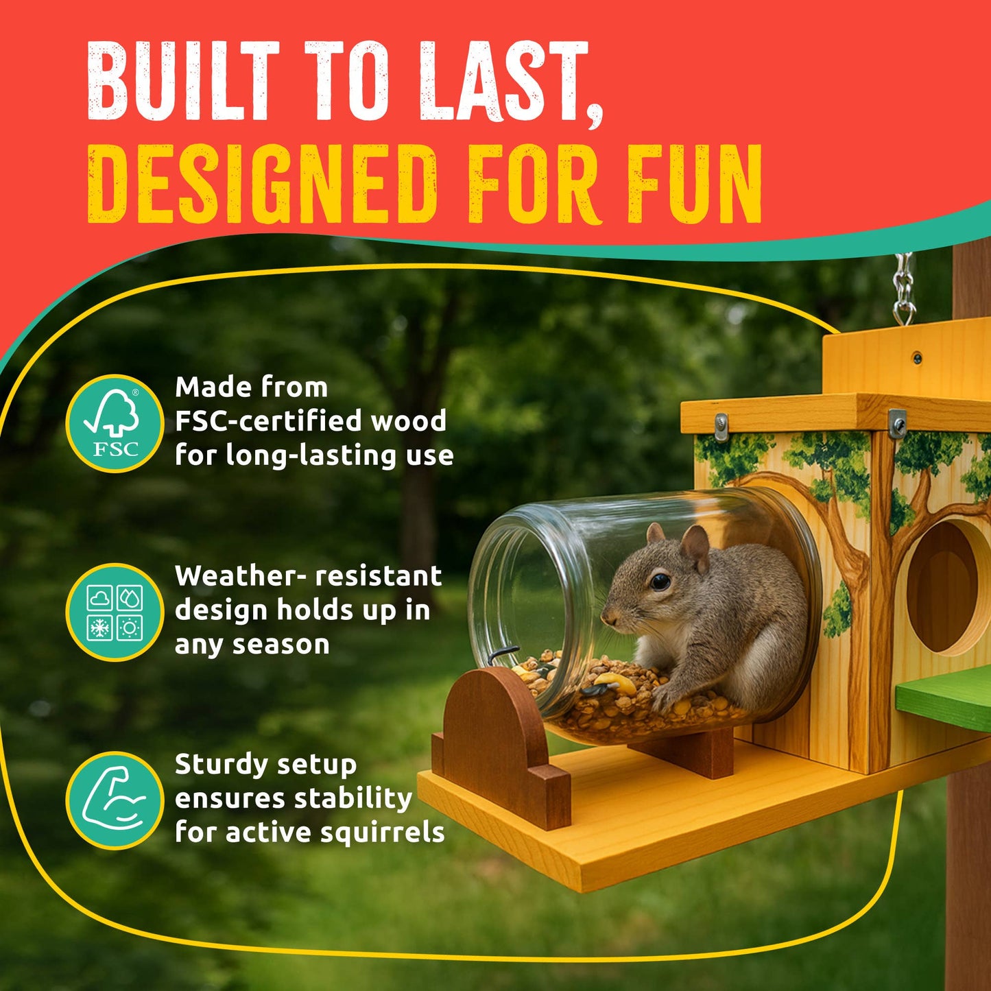 Squirrel Feeder Woodworking Kit