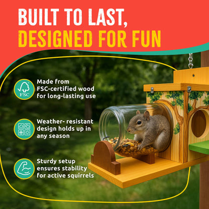 Squirrel Feeder Woodworking Kit