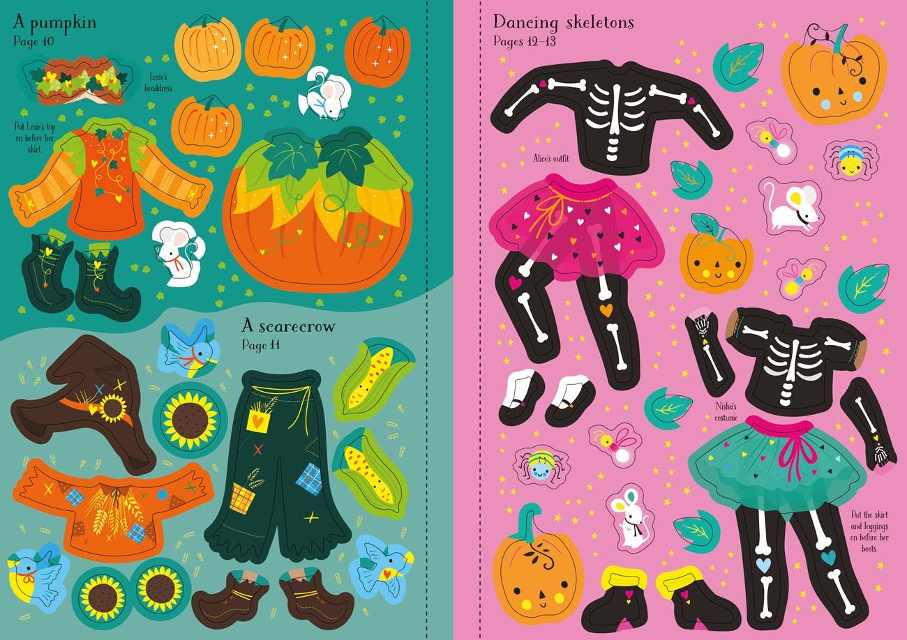 Little Sticker Dolly Dressing Halloween: Usborne