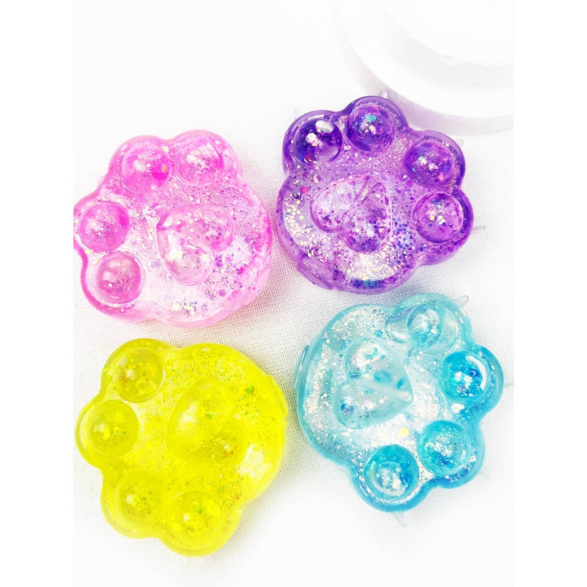 Large Sugary Glittered Paw Squishy Toy