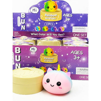 Mystery Rainbow Unicorn Dumpling Squishy with Steamer